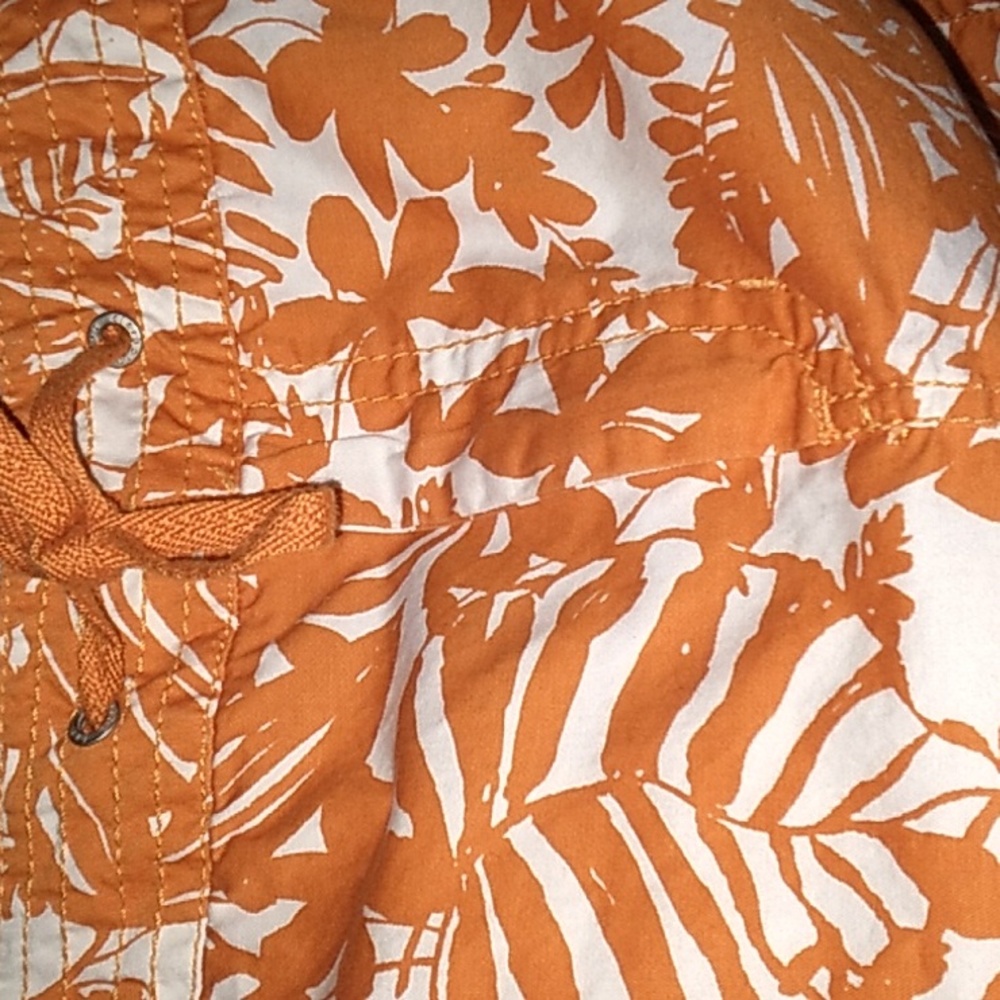 Liz Claiborne 14P orange & white skirt - Picture 4 of 5